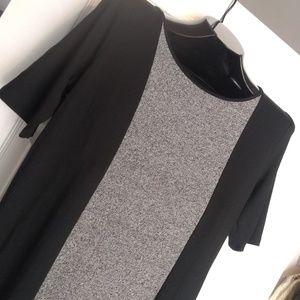 J.Jill Wearever Black and Gray Maxi Dress